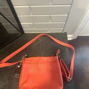 Joy Susan Vibrant Orange Crossbody Bag